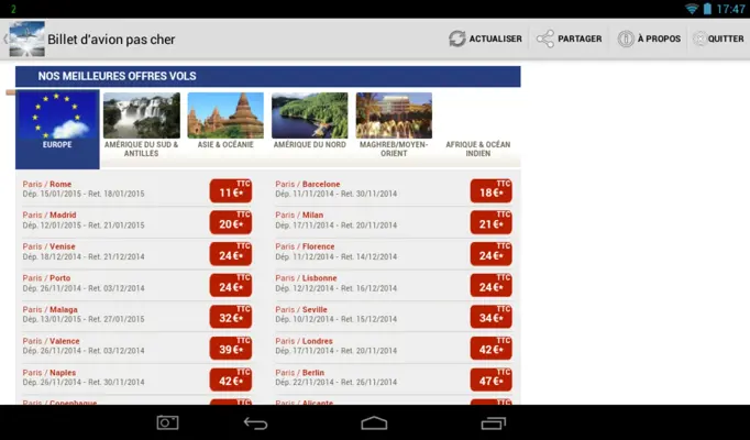 Billet davion pas cher android App screenshot 0